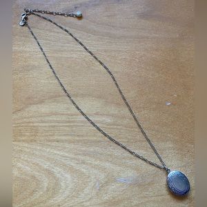 American Eagle | Silver Locket with pearl beading